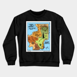 The State Of Nowhere Funny Geography Novelty Gift Crewneck Sweatshirt